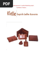 Download Leather Products Marketing by Anisa_Rao SN61958817 doc pdf