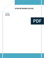 Computer Networks (Cn-5D) : Assignment # 01