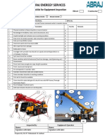 Checklist Inspection For Crane