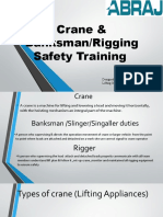 Crane Safety & Rigging - Banksman Training