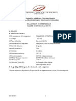 2022-2 - SPA TALLER DE INVESTIGACION  IV EDUCACION PRIMARIA