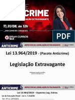 Pacote Anticrime (Legislação Extravagante) - Carolina Carvalhal