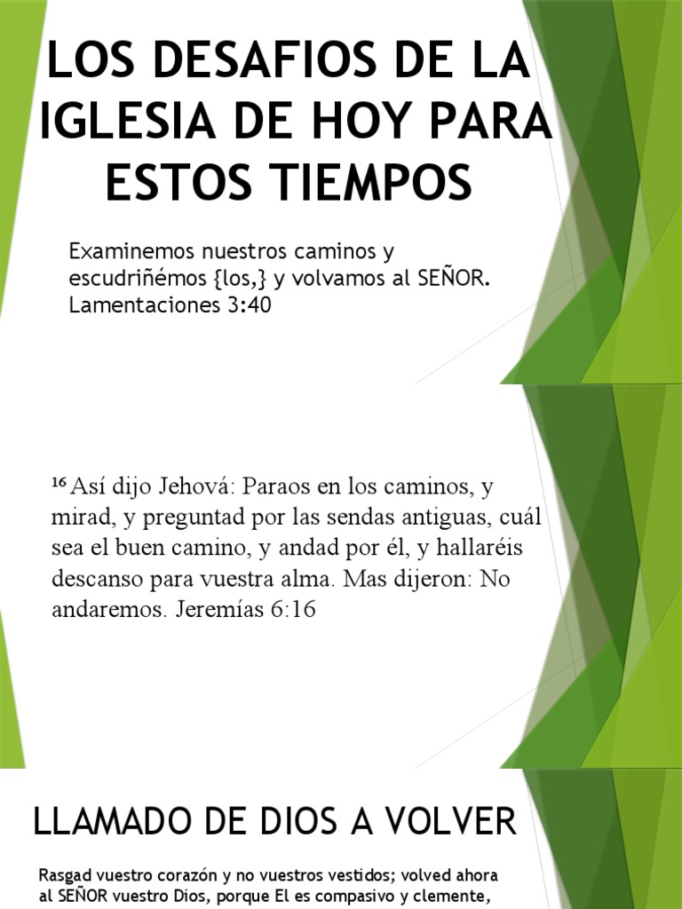 Los Desafios de La Iglesia A Los Tiempo de Hoy | PDF | Cristo (título ...