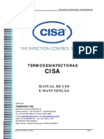 Termodesinfectoras - CISA - MANUAL DE USO E MANUTENÇÃO
