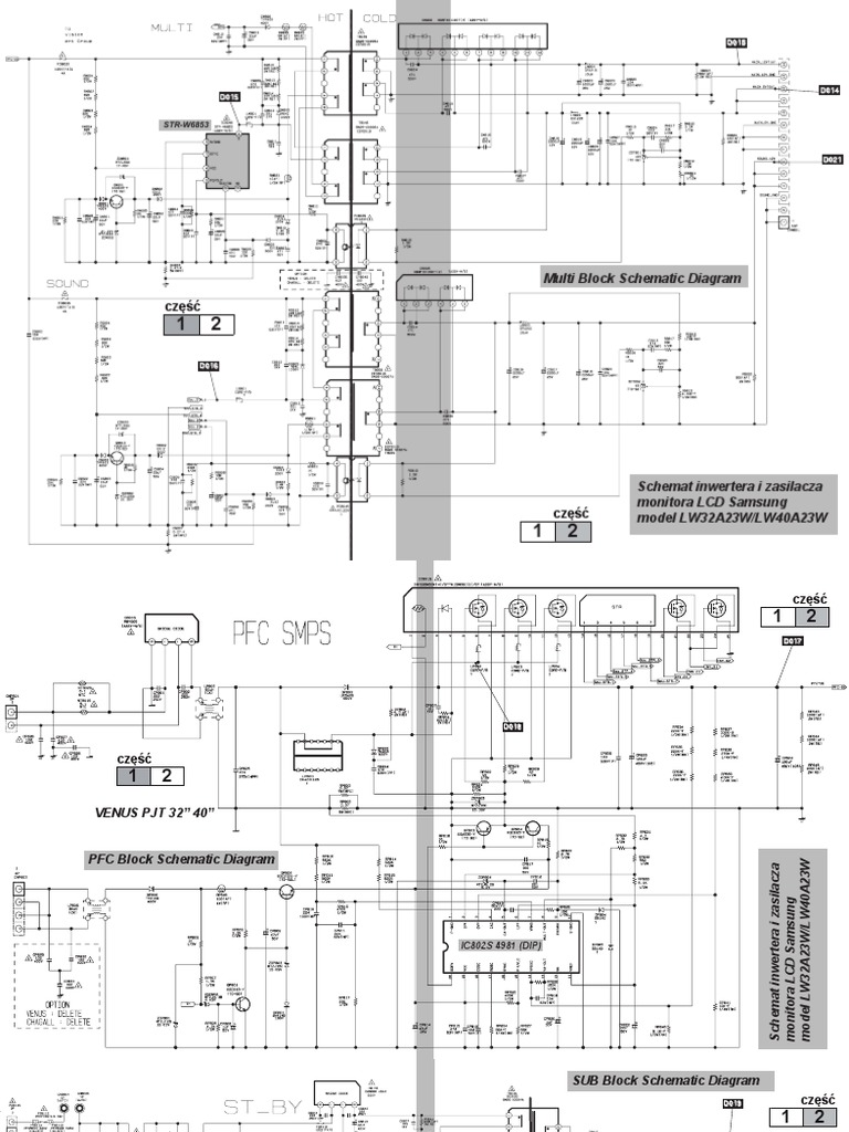 Multi Block Schematic Diagram: STR-W6853 | PDF