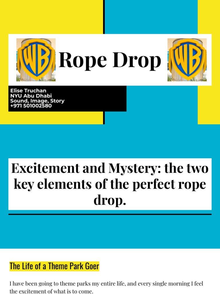 Rope Drop Pitch | PDF