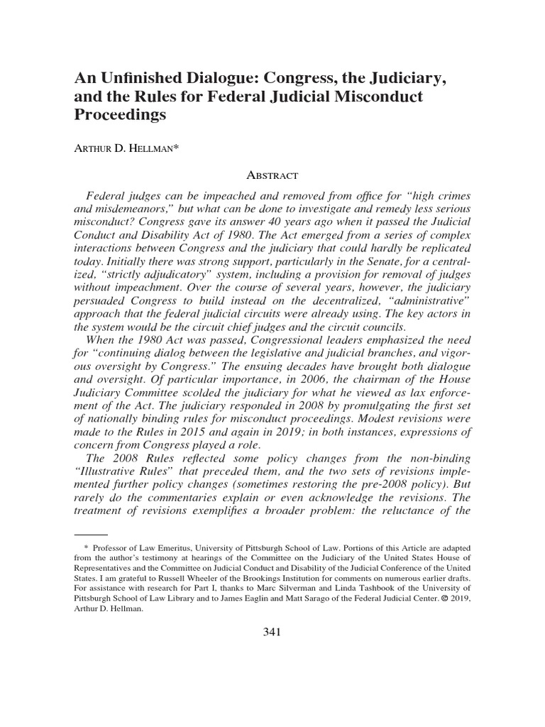 Federal Judges Can Be Impeached and Removed From Office PDF United