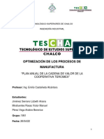 Plan Anual de La Cadena de Valor - Tercimex - Medio - T5