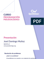 Curso: Programación Pseudocódigo