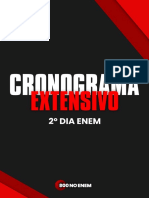 Cronograma Extensivo para o 2° Dia Do ENEM (Versão White