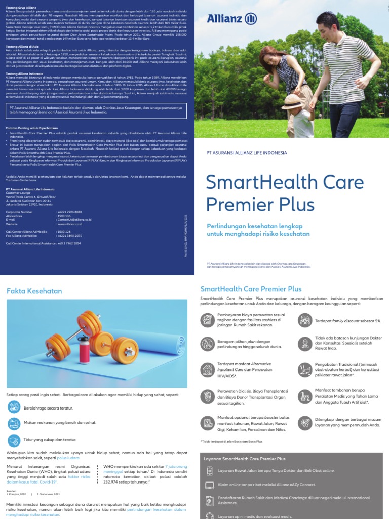 SmartHealth Care Premier Plus Allianz | PDF