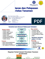 M. Syukur - Pendaftaran Dan Pelepasan Varietas Tanaman