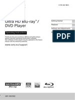 User Manual BD-sony