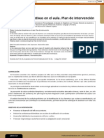 Conductas Disruptivas en El Aula. Plan de Intervención