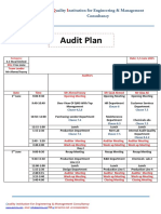 ISO 9001 Audit Plan