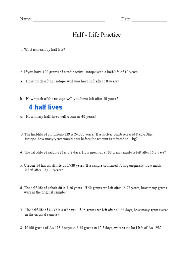 half-life-worksheet-problems-and-graphing-pdf