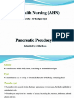 Pseudochist Pancreatic