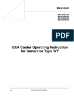 Afam Cooler Operating Instruction For Generator Type WY