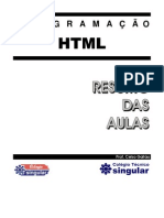 HTML Resumo Aulas v2010 1 Trimestre 2011