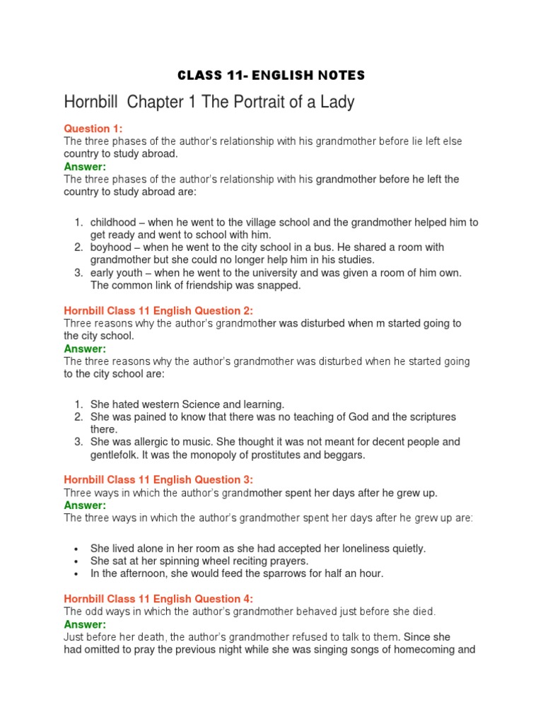 Class 11 english notes 2022 pdf laughter prayer