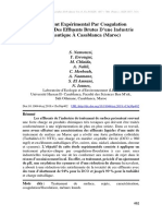 Traitement Expérimental Par Coagulation Floculation Des Effluents Brutes D'Une Industrie Aéronautique À Casablanca (Maroc)