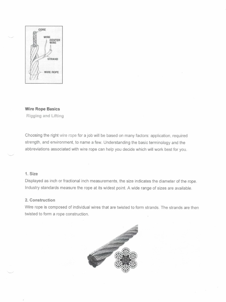 Wire Rope Construction PDF