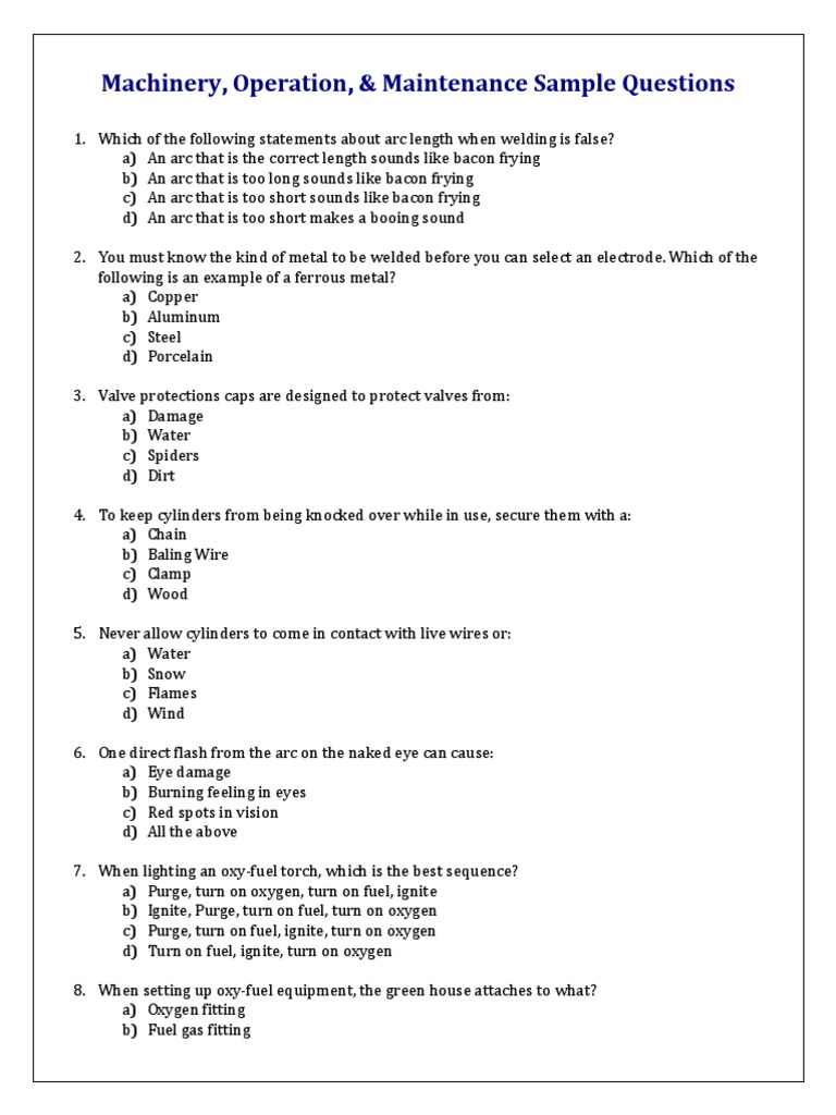 Machinery Operation and Safety A Comprehensive Guide to Welding