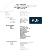 Susunan Panitia Maulid SMP Negeri 1 Indra Jaya