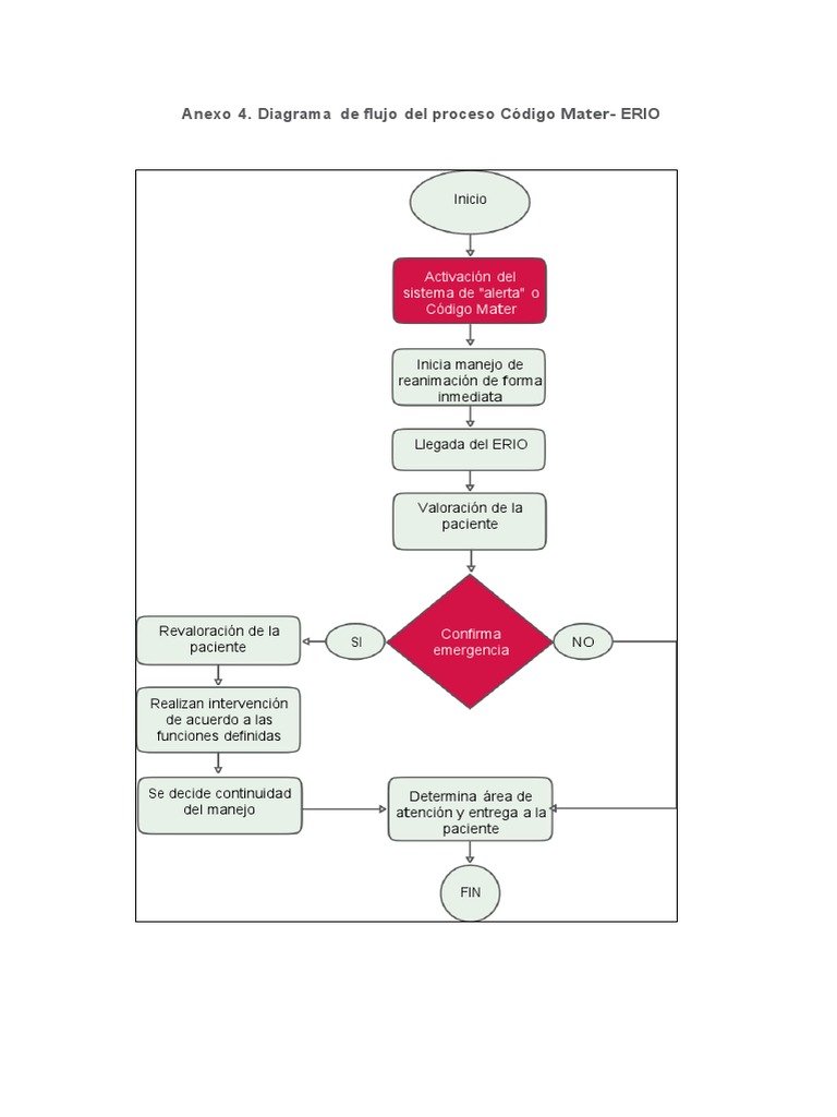 Diagrama de Flujo Código Mater-ERIO | PDF
