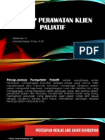 Prinsip Perawatan Klien Paliatif: Pertemuan 14 Sarmaida Siregar, S.Kep., M.KM