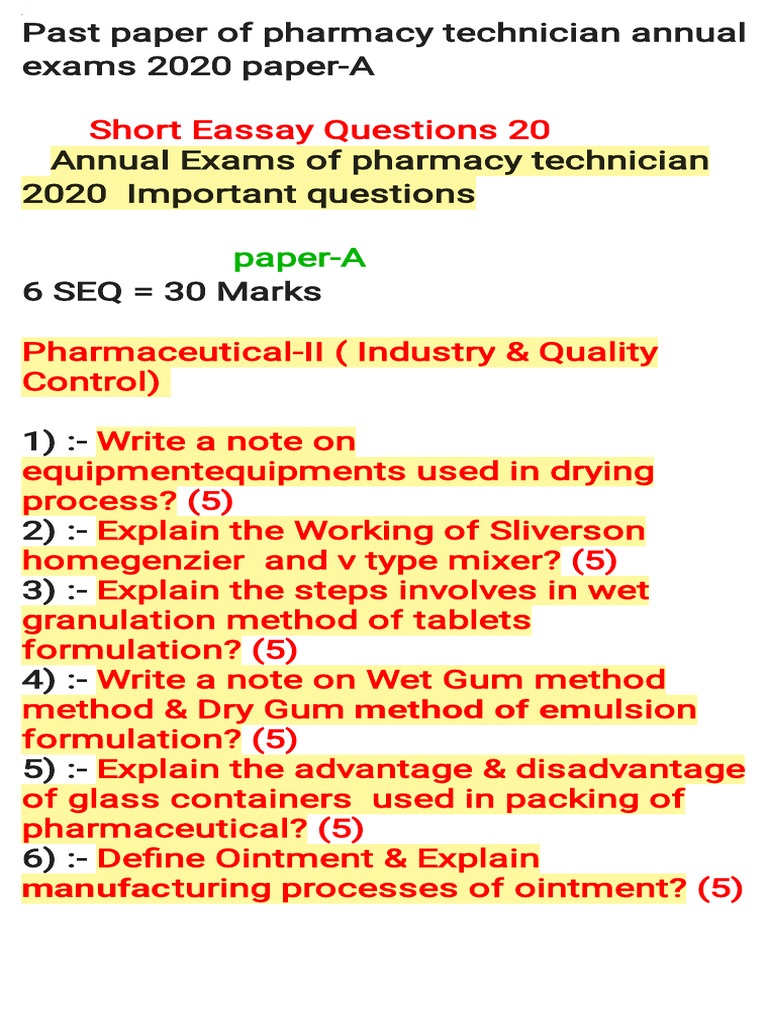 Phamacy Tech | PDF