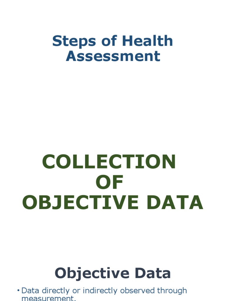2 Collection of Objective Data | PDF