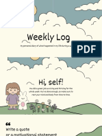Cute Illustrated Weekly Log Presentation
