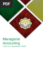 Managerial Accounting Module 1