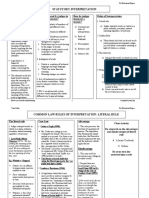 Chart Guide on Statutory Interpretation