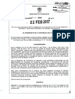 Decreto No. 0000296 Del 22 de Febrero de 2017