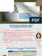 Core Elements of Evidence Based Gerontological Nursing