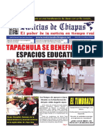 Periódico Noticias de Chiapas, Edición Virtual Sábado 14 de Enero de 2023