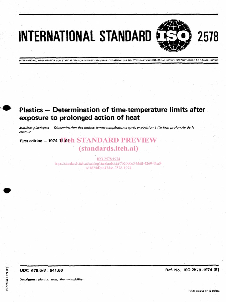 Determining Thermal Endurance Limits Through TimeTemperature Testing
