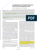 Wave Propagation Attenuation and Threshold Strains of Fully Saturated Soils With Intraparticle Voids