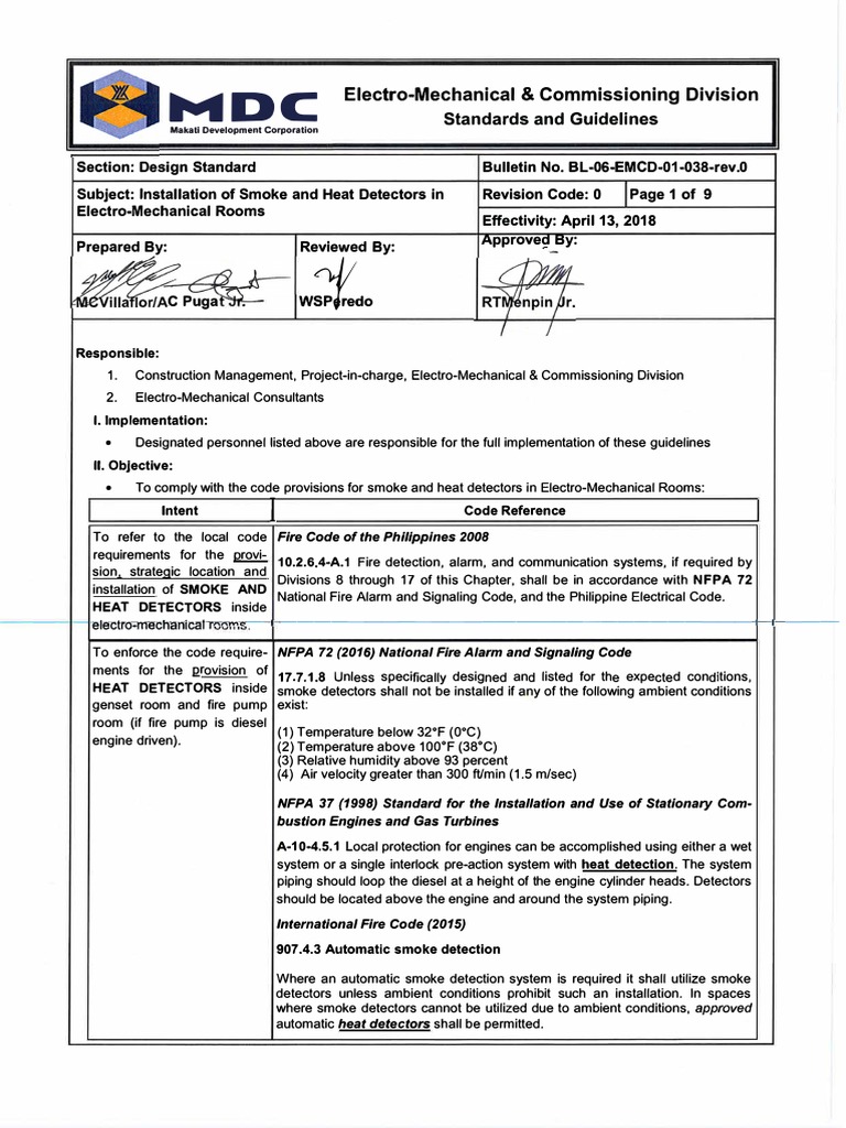 Guidelines for the Strategic Installation of Smoke and Heat Detectors