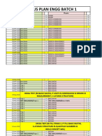 Engg Batch 1 Syllabus Plan