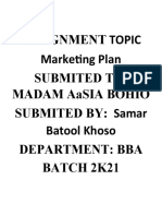 Market Plan - SBK