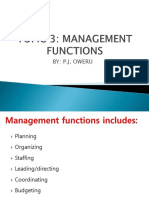 Topic 3-Management Function