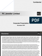 PCJeweller Presentation Corporate Presentation H1 FY 2016