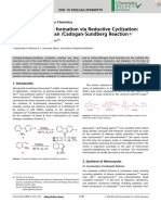 C.N and N.N Bond Formaation Via Reductive Cyclization. Progress in Cadogan - Cadogan.sundberg Reaction