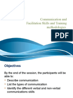 Communication Skills and Training Methodology