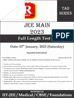 JEE Main Full Length Test-1-Question Paper