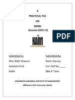 DBMS Practical File on Access Basics