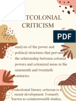 Postcolonial Criticism